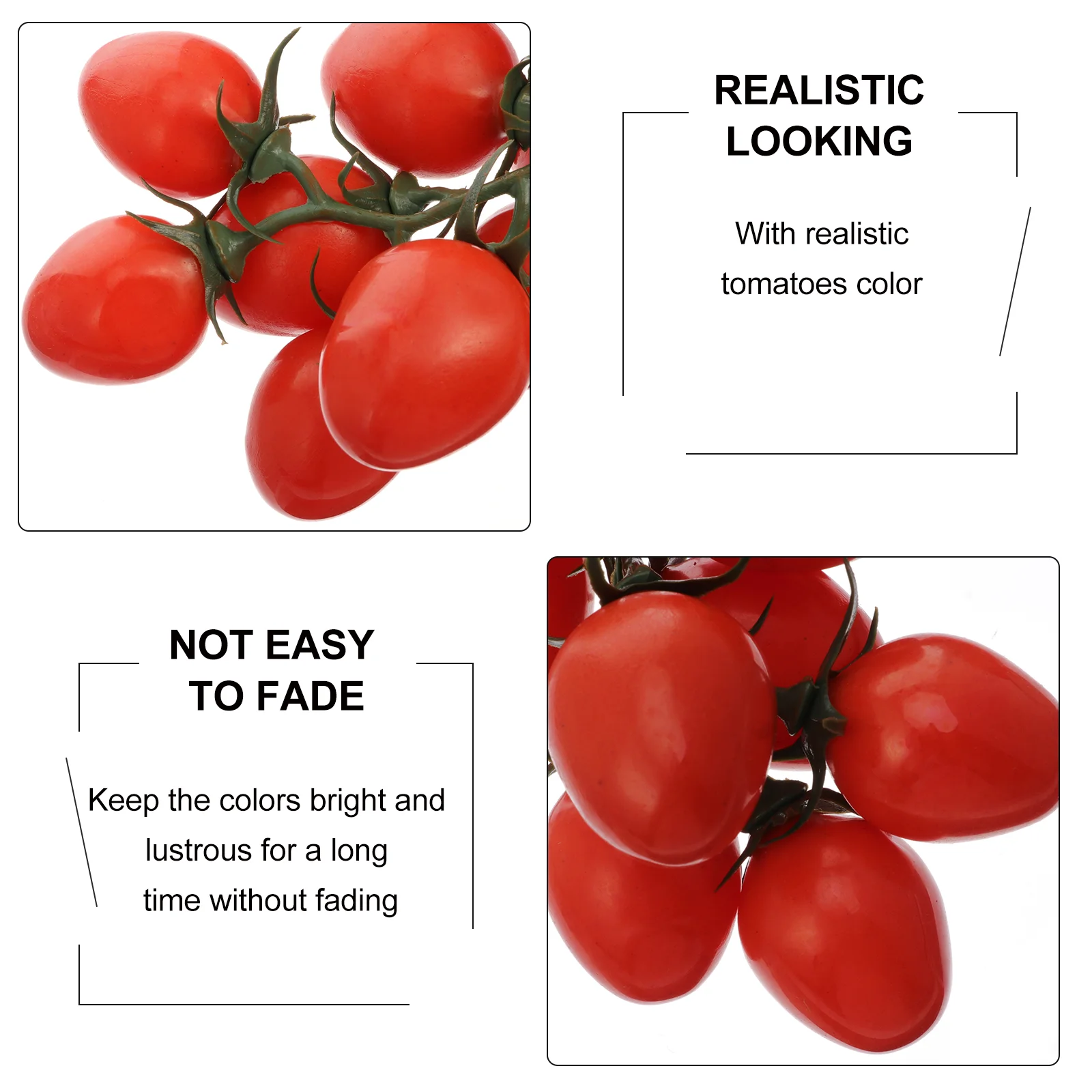 Plant Simulated Fruit Skewers Foam Fake Props Cherry Tomatoes Artificial Home Decor Red Lifelike Dinner Party