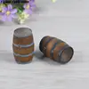 1:12 Scale Mini Dollhouse Wooden Red Wine Barrel Miniature Beer Barrel Beer Cask Beer Keg for Dolls House Decoration Accessories 3