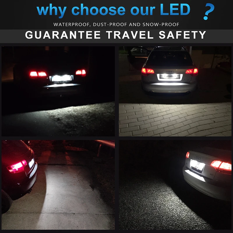 A6 C6 Audi A4 Number Plate Light Warning LED Number Plate Light