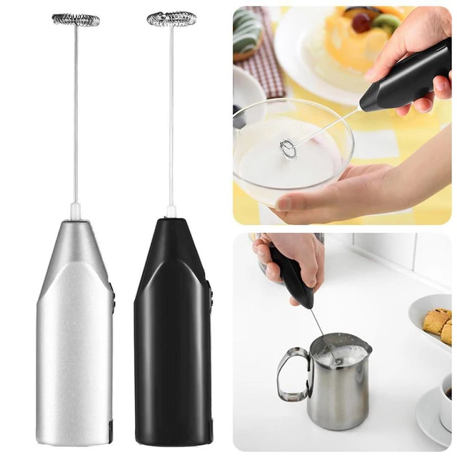 1pc Stainless Steel Handheld Electric Blender; Egg Whisk; Coffee