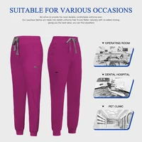 Scrub Jogger Pant Women Medical Nurse Work Bottoms Wholesale Slim Fit Stretch Health Service Nursing Trousers Clinic Doctor Pant - Image 5