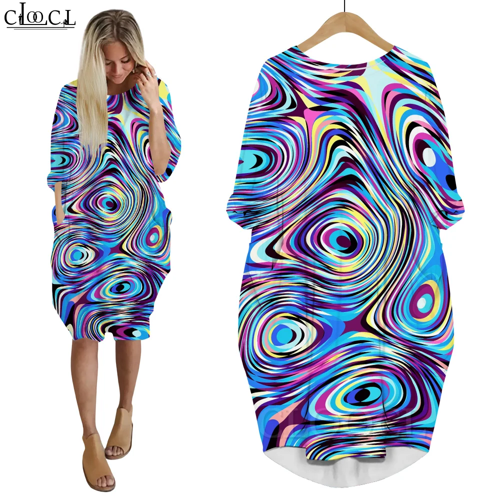 CLOOCL Ƽ ̺ 巹 , Femme Ropa Mujer  Ҹ ũ ĿƮ,  ߻  μ 巹