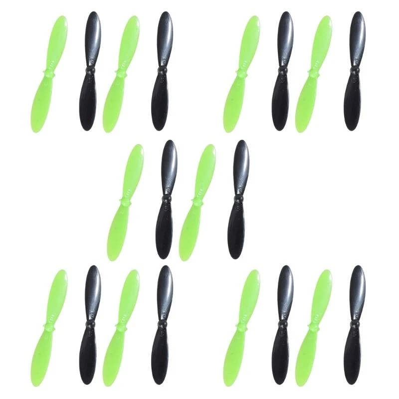Paquet de 20 lames d'hélice pour HUBSAN X4 H107C, prêtes à être installées sur le quadcopter.