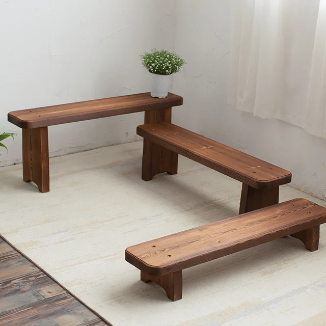 Chinese Retro Solid Wood Change Shoe Stool: A Blend of Elegance and Versatility