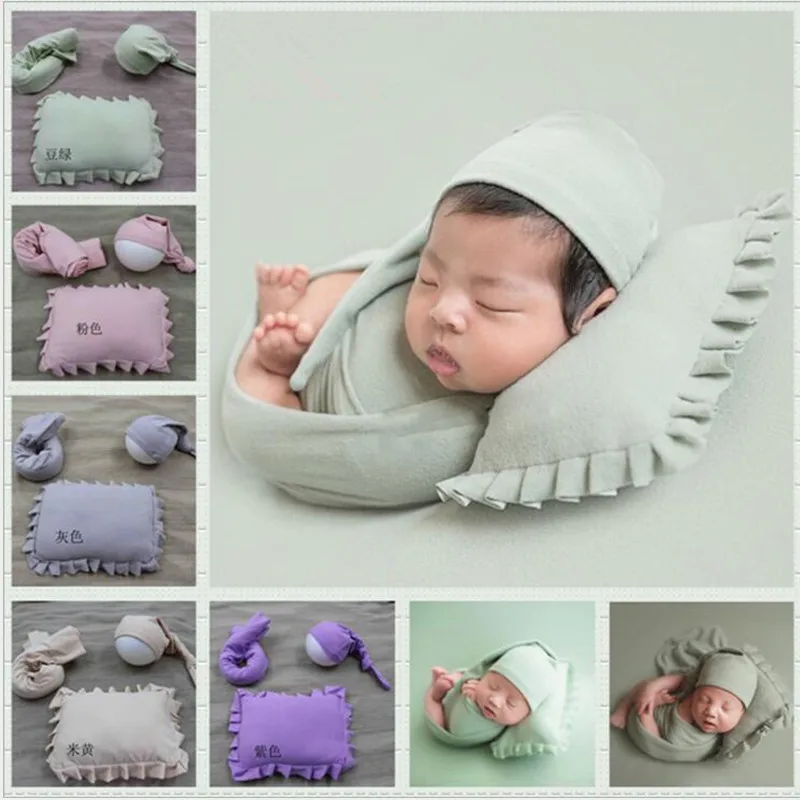 Photography Stand Posing Pod Newborn Sofa Hat Pillow Flokati Wrapp Stretch Wrap Cloth Photo Shoot Accessories | Детская одежда и