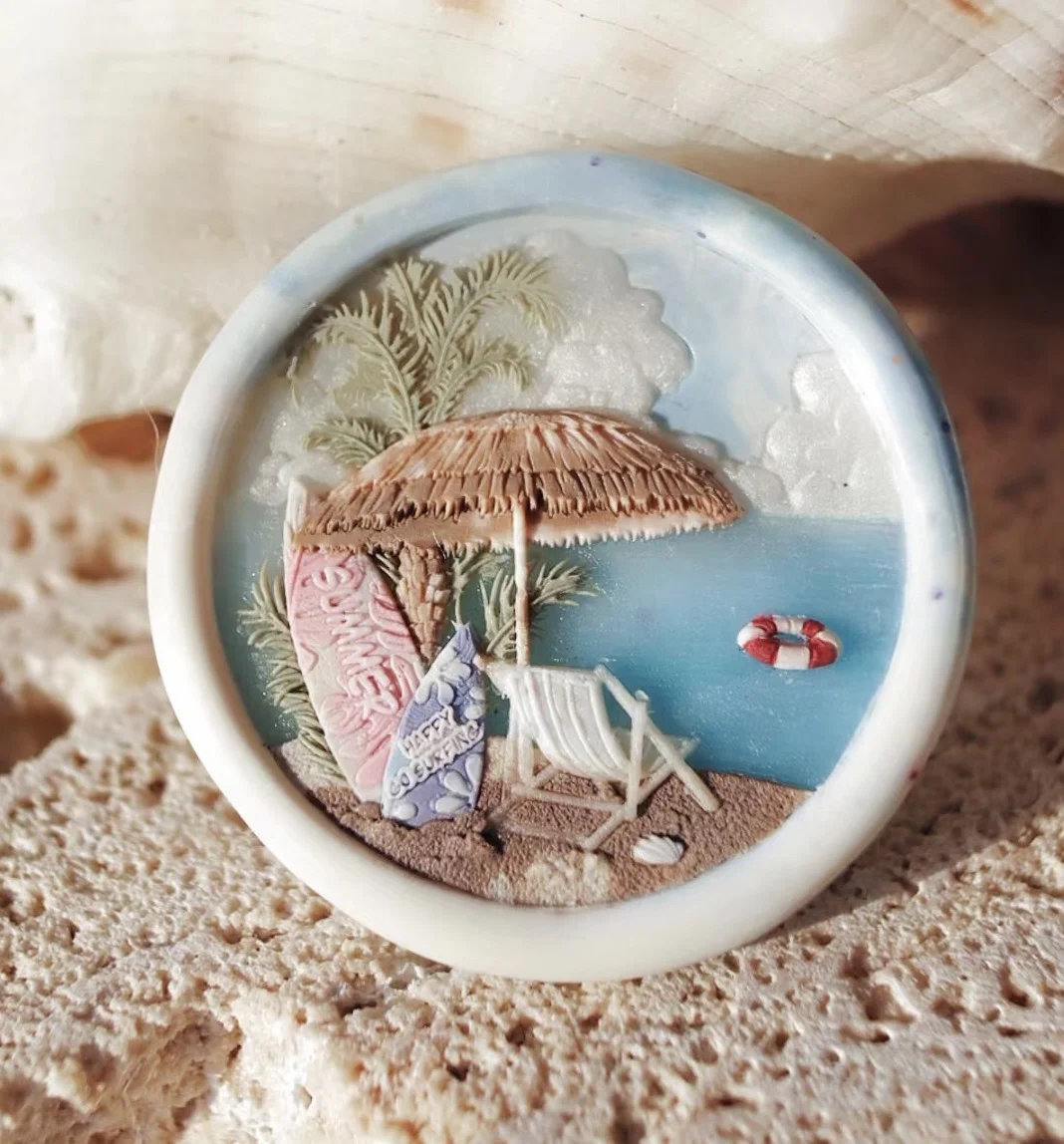 Retro Wedding Alice Museum Castle Series Fire Seal Stamp Emed Mobile Phone Frie Magnet DIY Stationery Busin Supplies