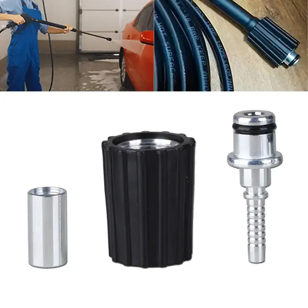 High Pressure Washer Hose Insert Fittings Car Washer Hose Fittings Twist Connector D14 D15mm Ring Nut M22 M14 Fitting Connector 2