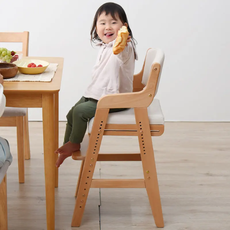 

Children's Study Chair Solid Wood Desk Seat Home Elementary School Student Chair Lifting Growth Chair Dining Chair
