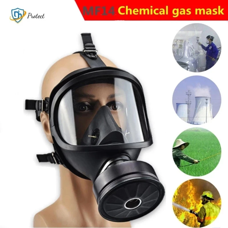 Masque à gaz MF14 Type IIR avec filtres démontés, vue éclatée - Achetez le masque à gaz MF14 Type IIR pour protection radioactive