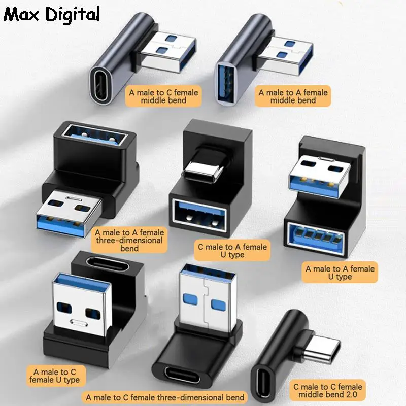 

Адаптер USB-A для компьютера, под прямым углом 90 градусов