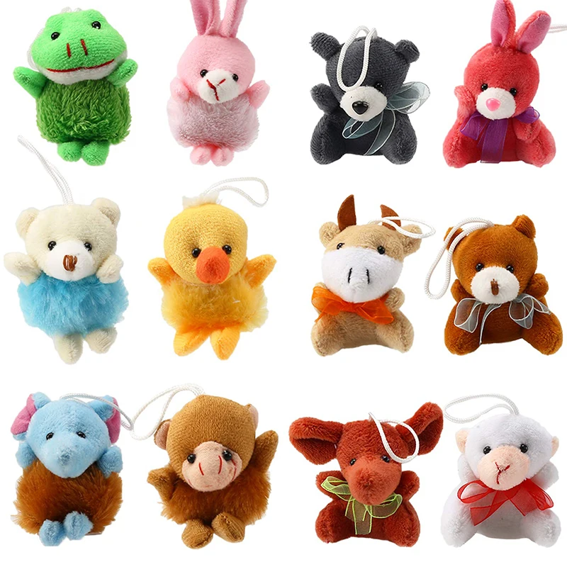 Plush keychain 24 Mini Plush Animal Keychain Set Small Plush Keychain Decoration for Party Favor Teacher Student Award Goody Bag Filler Gift