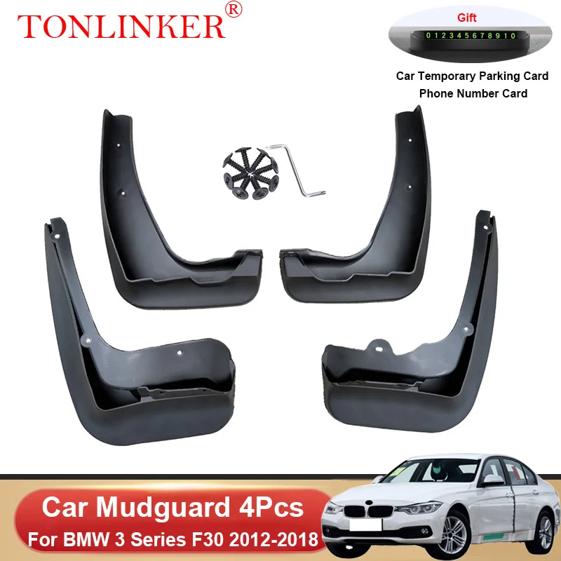 

TONLINKER Car Mudguard For BMW 3 Series F30 F31 2011 2012-2018 Mudguards Splash Guards Front Rear Fender Mudflaps Accessories