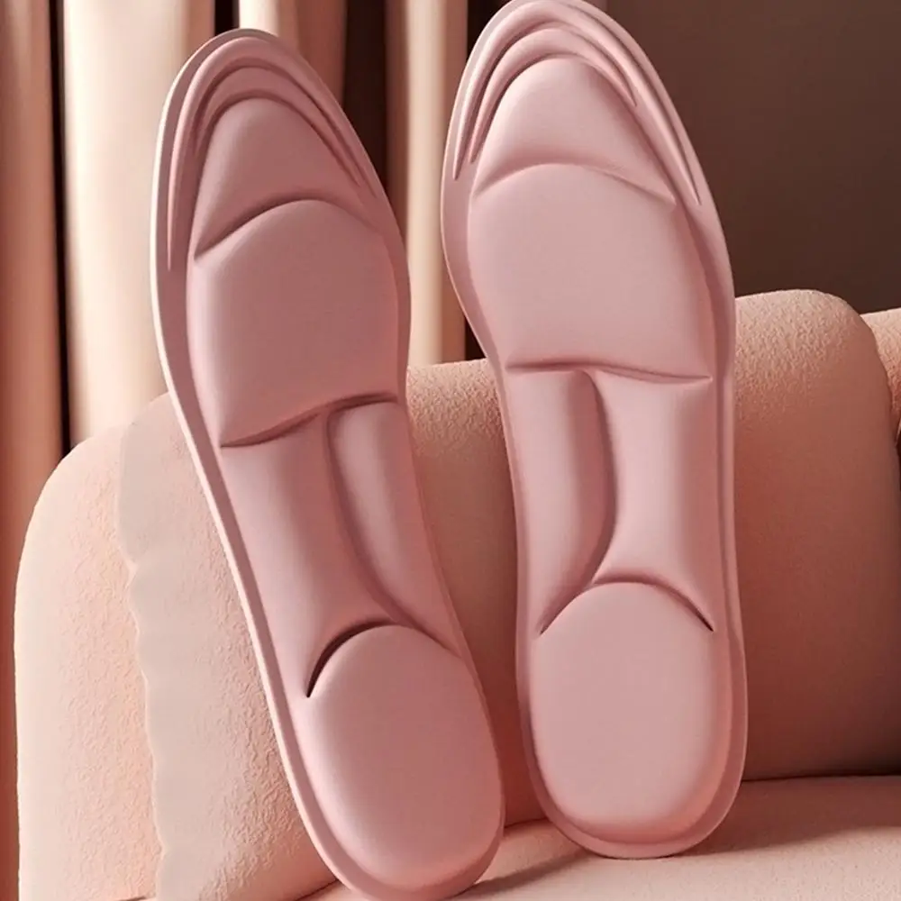 남녀공용 메모리 폼 5D 스포츠 신발 깔창, 탈취 통기성 쿠션, 발 관리 정형 외과 러닝 깔창, 5 개