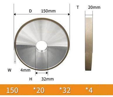 Weiße Korund Schleifscheibe 200mm - Für Metallbearbeitung & Werkzeuge