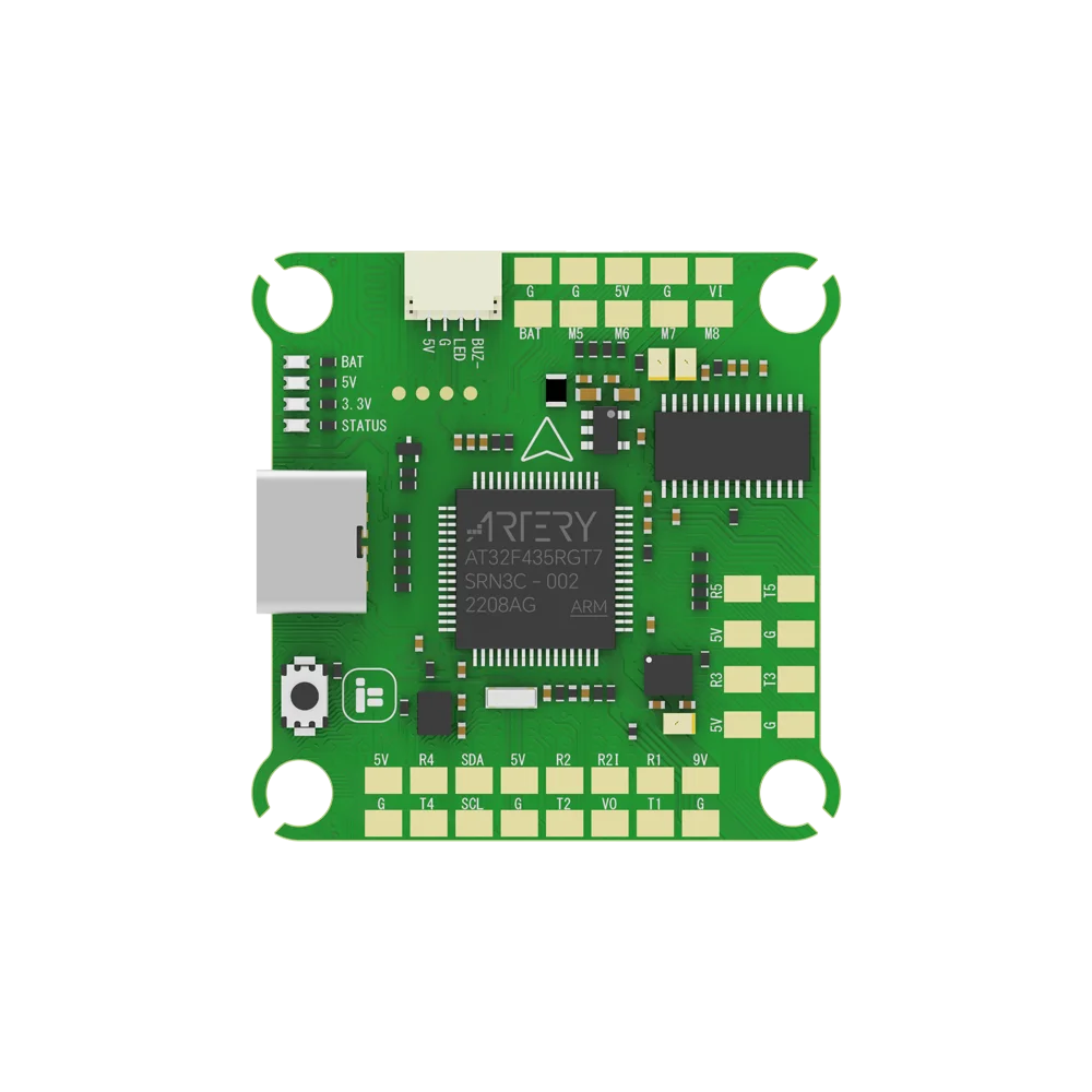 Contrôleur de vol BLITZ ATF435 FPV – MCU AT32F435, gyro ICM42688, 32Mo Blackbox