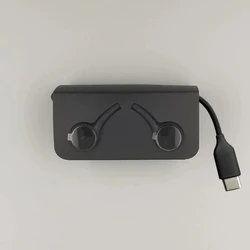 High - Quality Type C Wired Earphone with 3.5mm Earbuds for Premium Sound Experience (Black Type - C)