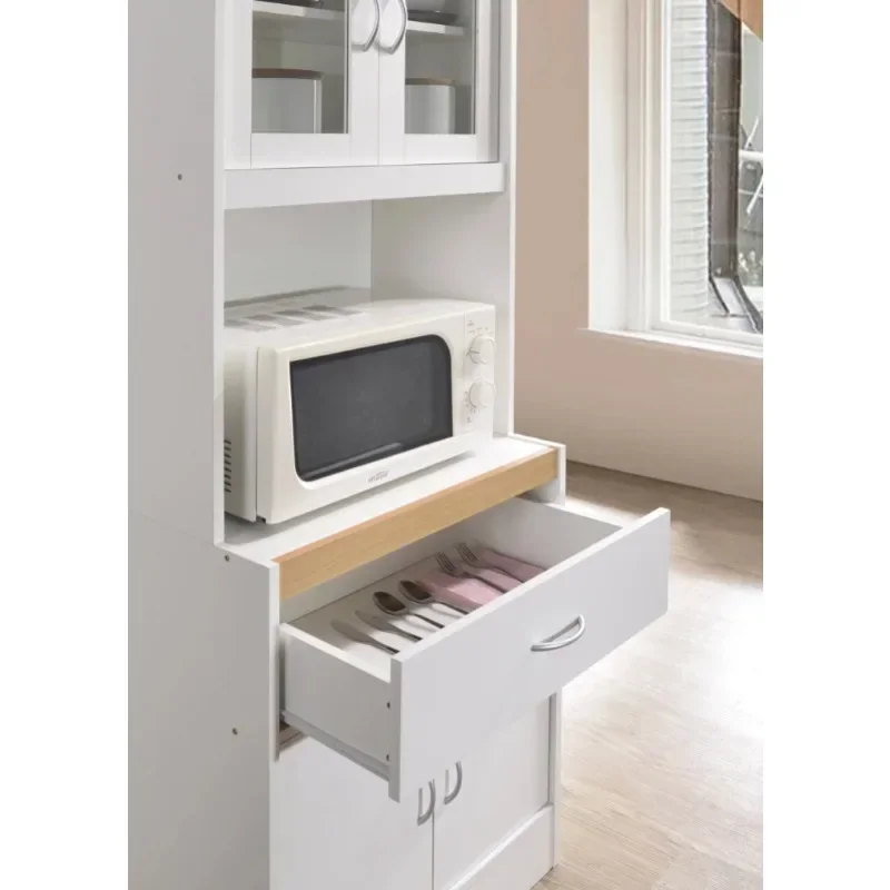 Modern Kitchen Cabinet, White 6