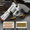 Revolver Toy Gun, Manual Firing, Soft Bullet, Shell Throwing Soft Bullet Gun Toy, Long Revolver Toy Gun (Containing 6 Bullets An 6