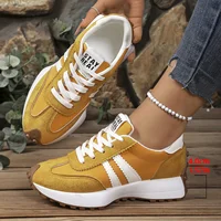 Spring Thick Bottom Women Sneakers 2025 Summer Casual Patchwork Leather Sneakers Women Outdoor Casual Comfortable Shoes Ladies 4