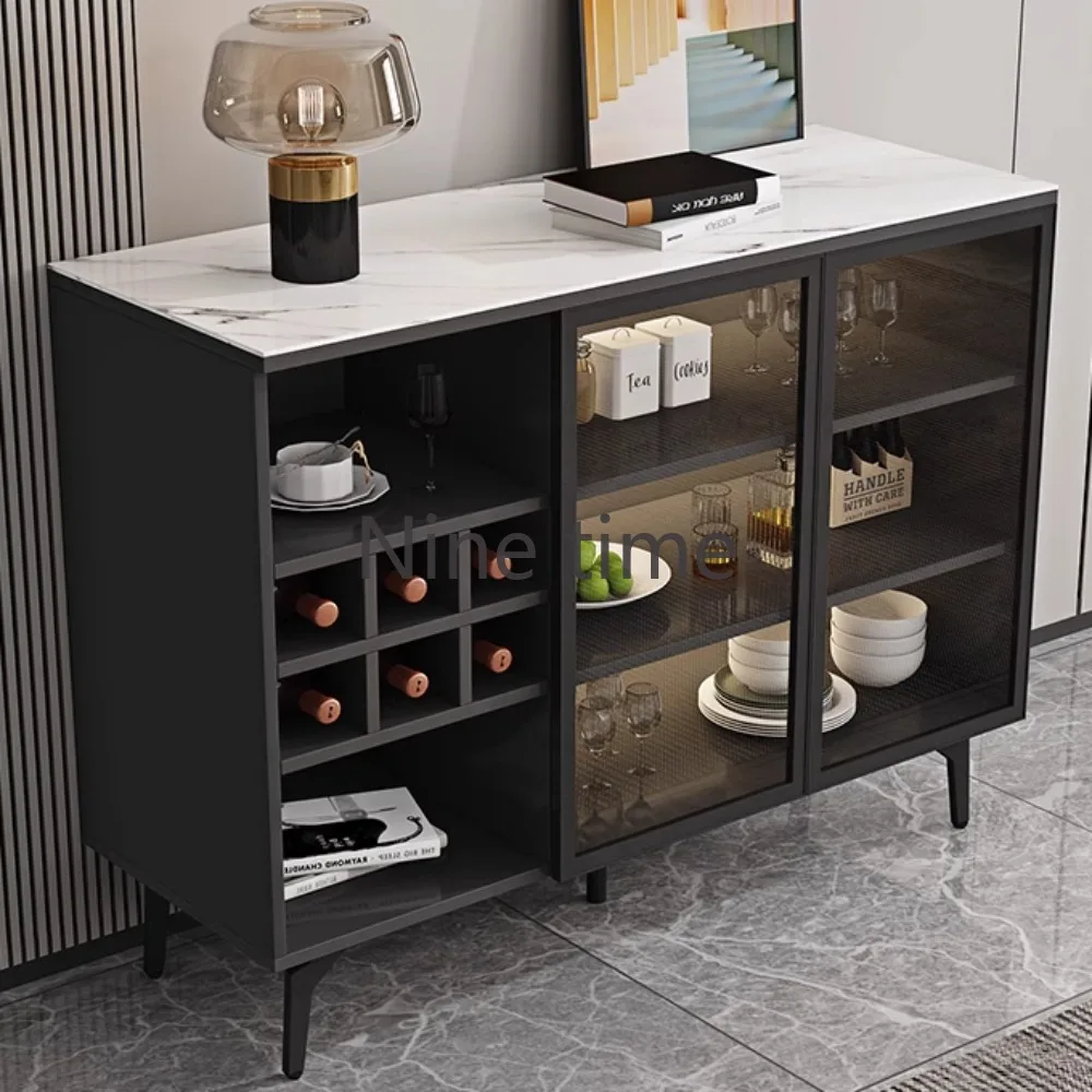 Shelf Coffee Bar Cabinet Home Wine Refrigerator Outdoor Kitchen Cabinets Cellar Rack Showcases Beer Shelves Liquor Display Mini