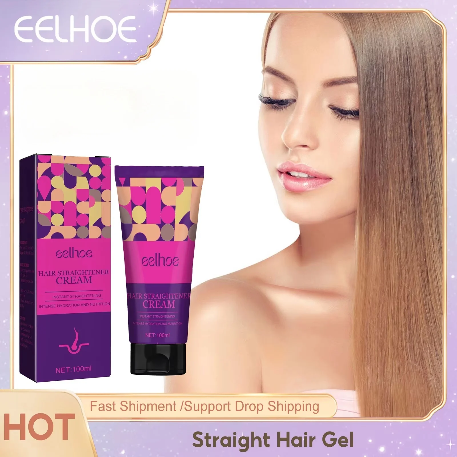 Hair Straightening Cream Repair Damaged Dyed Anti Loss Frizzy Greasy Treatment Improve Ionperm Keratin Hair Care Massage Product