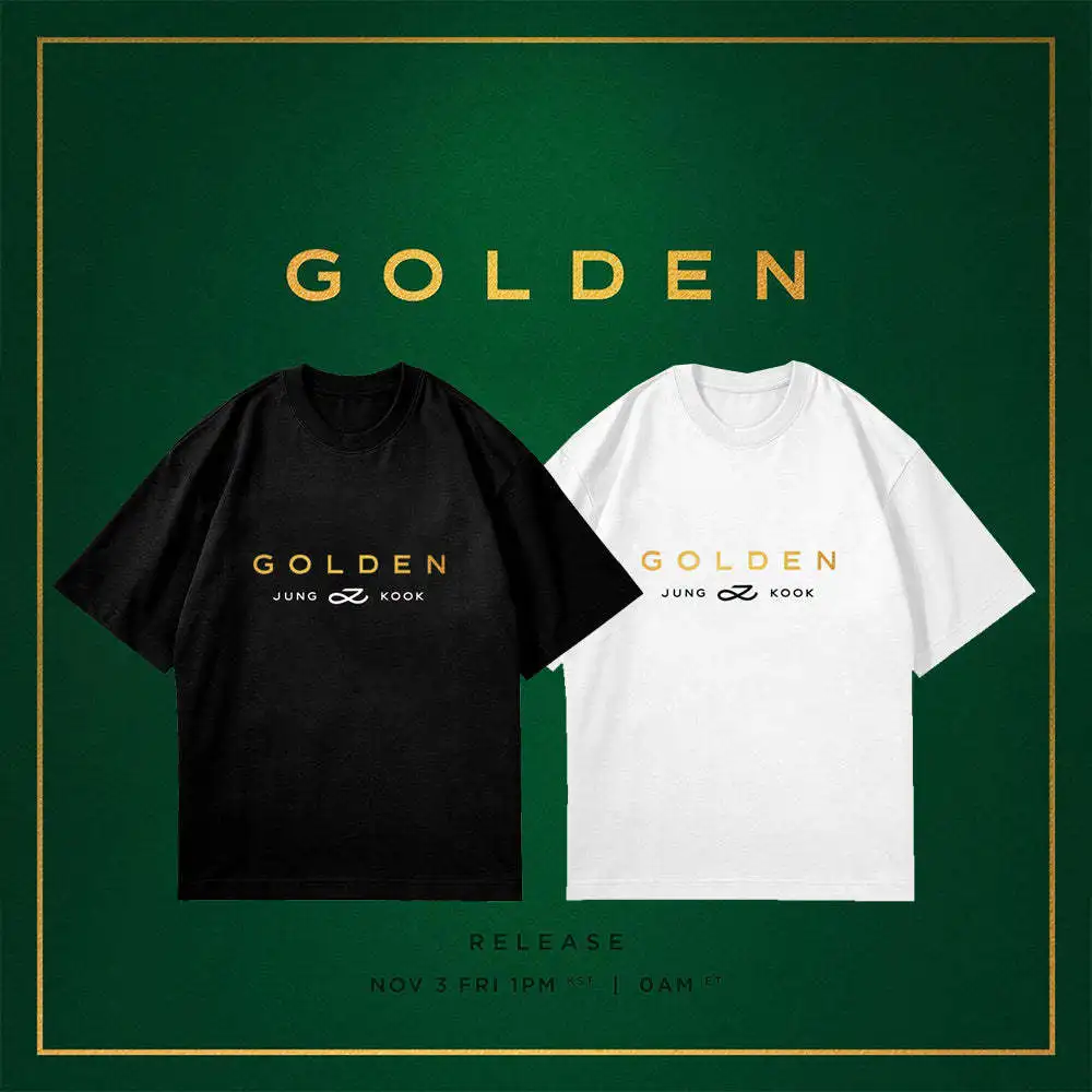 

Kpop JK GOLDEN Letter Retro T-shirt Summer Women Bat Sleeve Cotton Y2k ROCK T-shirt Harajuku 90S girls Oversize Streetwear