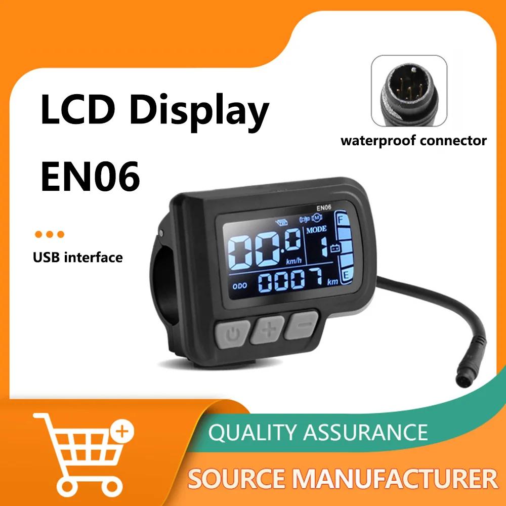 ISTOVO H6C E-bike LCD Display Measuring Instrument 24V-60V E-Scooter LCD Panel Color Screen with USB UART for E-Bike Spare Parts Accessories (SM 5 2PIN