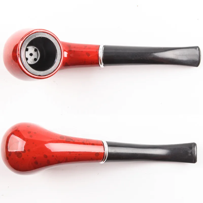 Tobacco Pipe Herb Smoking Pipe Smoking Pipe 1pc Dry Smoke Tobacco Pipe Tobacco Pipe With Filter Core Curved Circulation Filter Iron Pot Tobacco Pipe