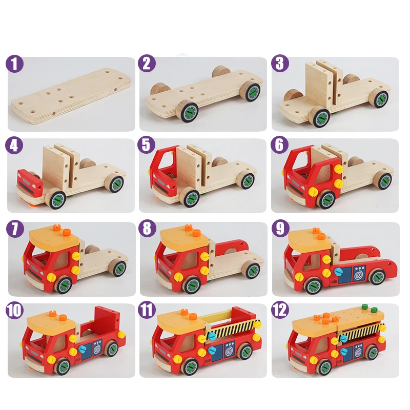 Kids Educational Toys Children 3D Busy Board Wooden Montessori Game Simulation Pretend Play Screw Tools Training