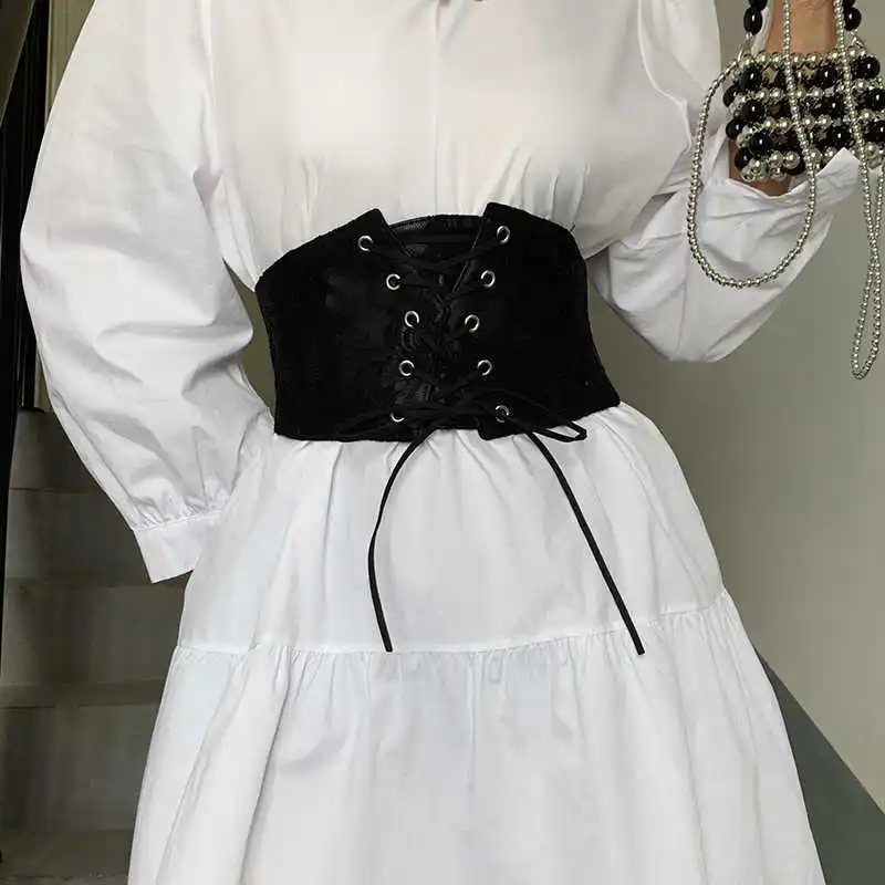 Waist belt women's retro decorative versatile matching dress waist cinch womens dress belt