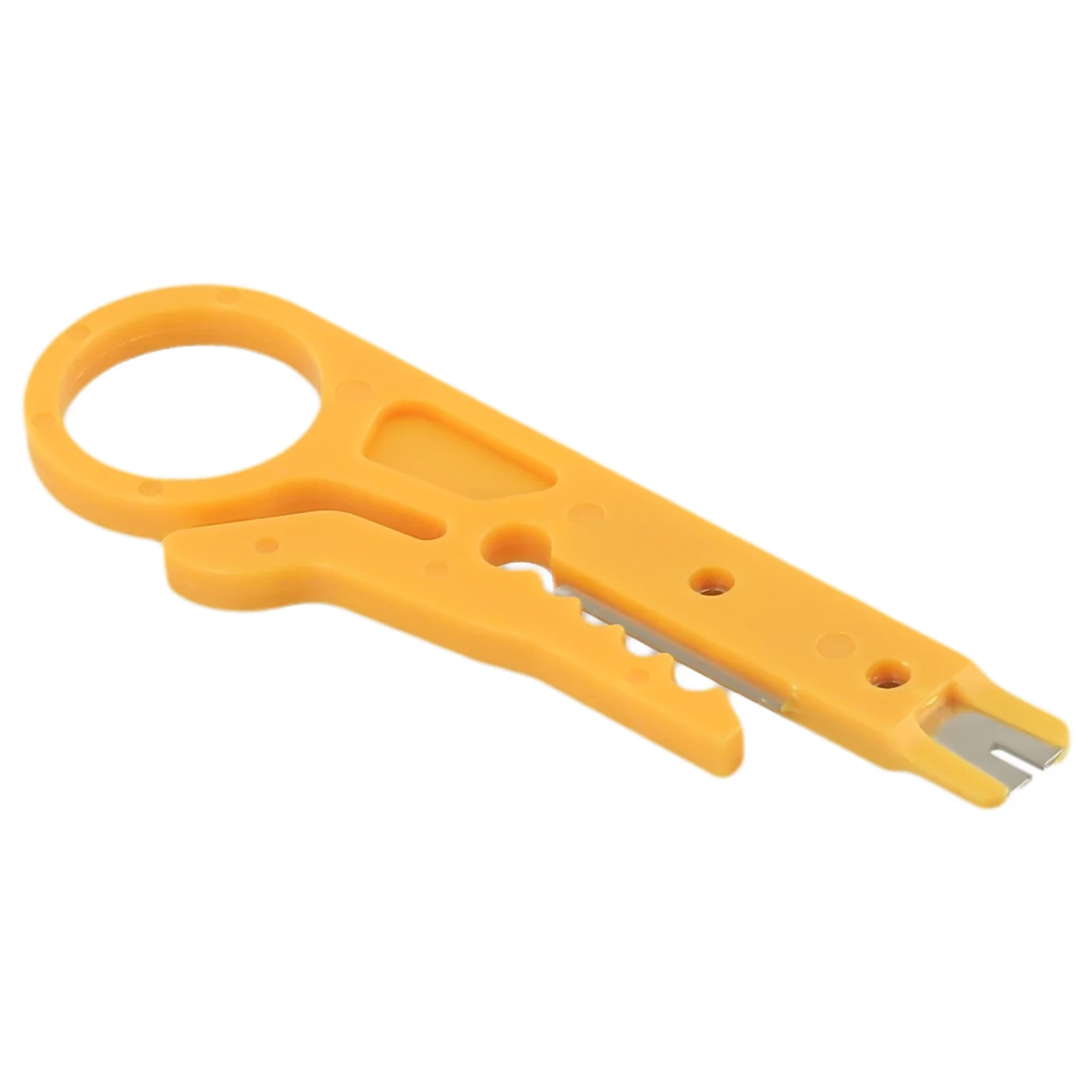 

Professional Wire Cutter UTP/STP Data Cable Stripper Terminates Wires Into 110 Blocks Punching Down Wires 9cm Yellow Hand Tools