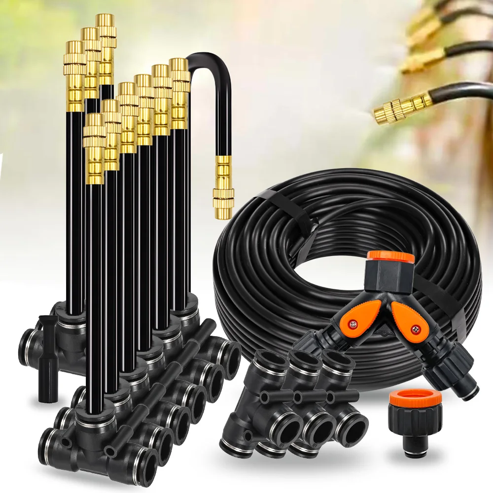 30-5 m DIY Freibiegung Universal Sprayer Kit 5/8mm Schlauch Terrasse Beschlagen Kühlsystem Garten Pflanze Beschlagen Bewässerung Bewässerung