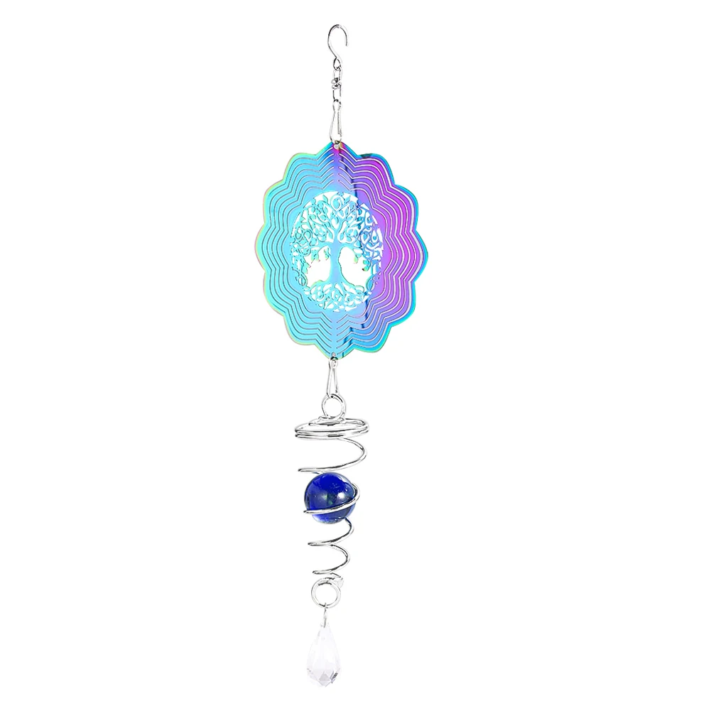 Metal Tree of Life Wind Spinner 5