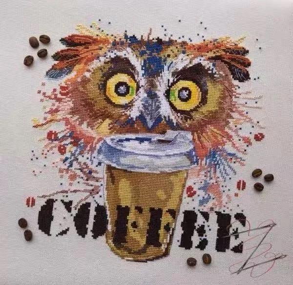 

Набор для вышивания Совы 36-37, наборы для вышивки крестиком, хлопчатобумажные наборы для рукоделия homefun, магазин для вышивки 14