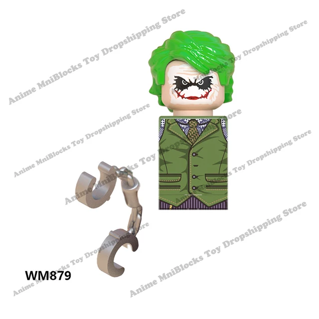 Movie Batman The Joker Harley Quinn Wonder Woman mini action toy figures building blocks Assemble bricks kid gifts WM6080 WM6100 WM879