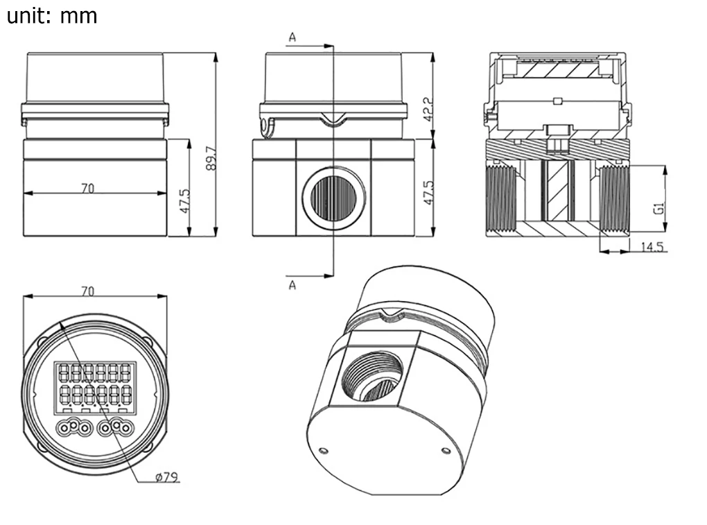 High Precision Oval Gear Flow Meter Intelligent Digital Display Flowmeter Liquid