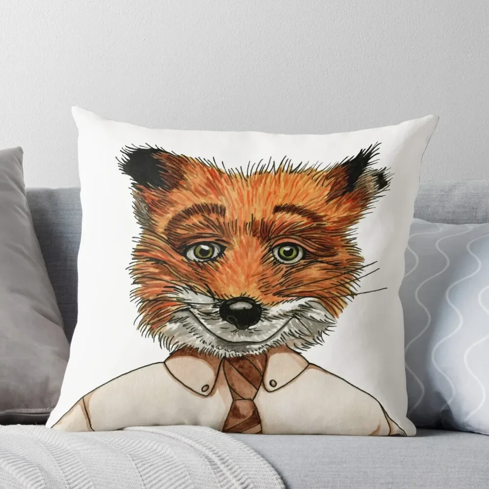 

Mr. Fox Throw Pillow Pillow Decor christmas pillowcases autumn decoration