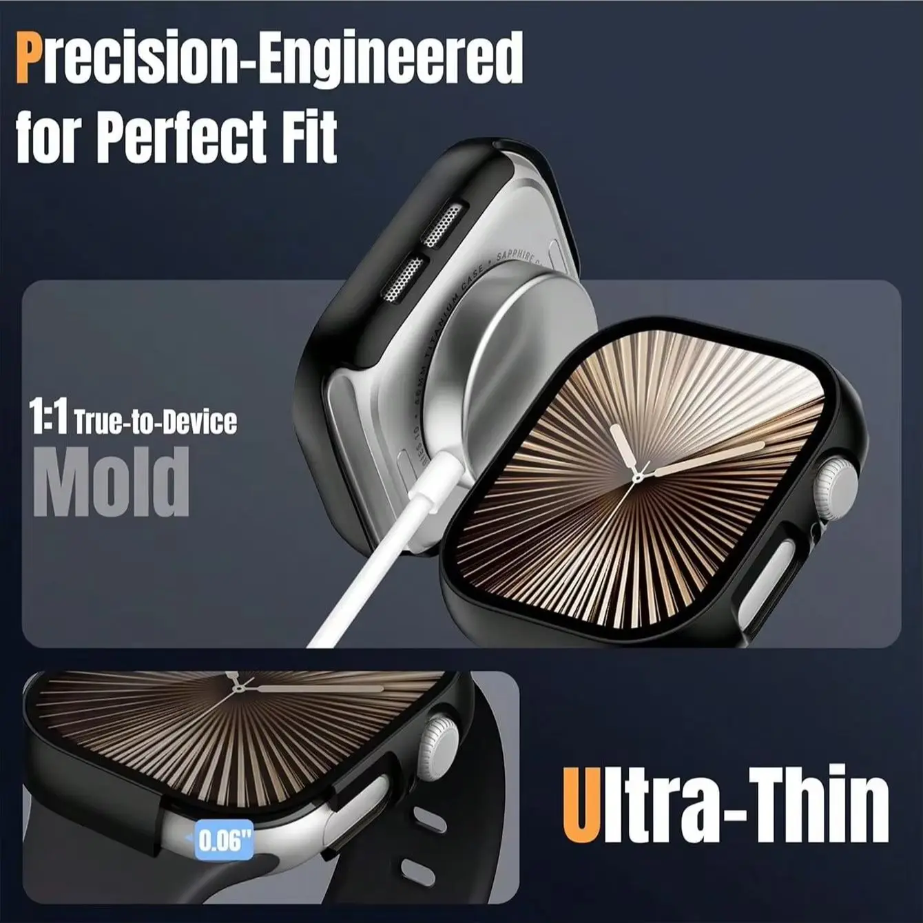 Frosted Matte Frame with Glass Screen Protector - Drop-Proof Case