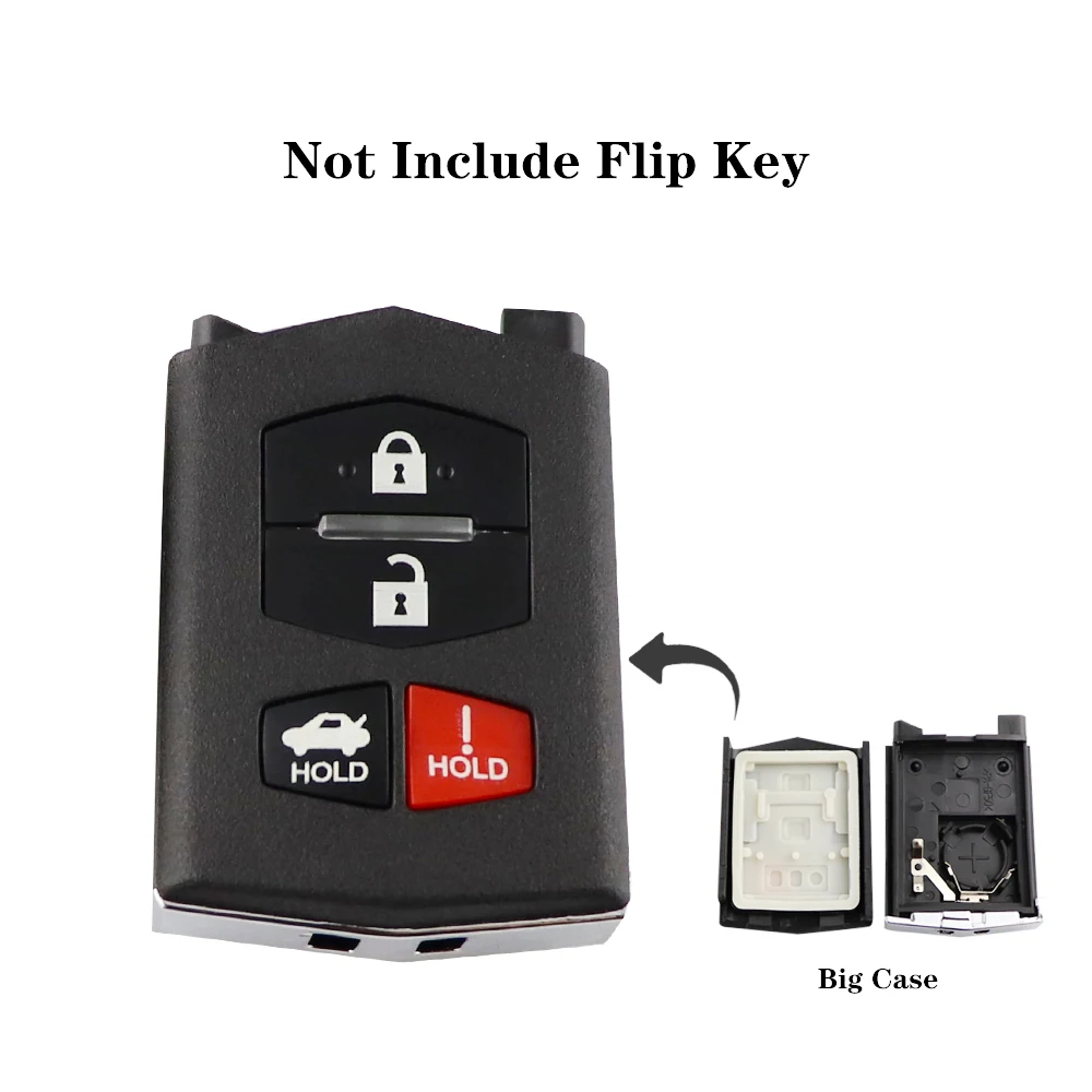 Premium YIQIXIN Flip Key Fob Shell for Mazda – Durable Remote Key Case