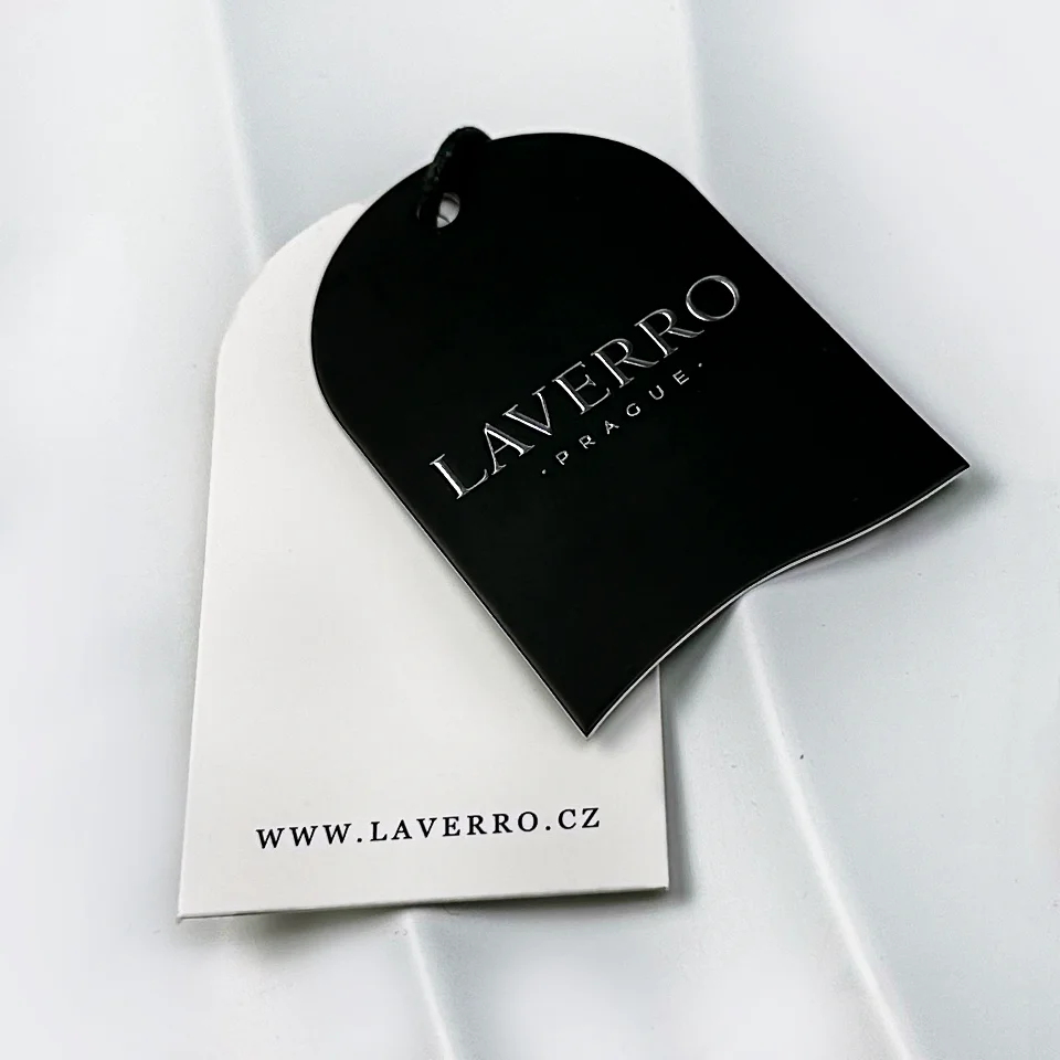 Brand Stamping Specialty Paper Texture Swing Tag Clothing Hang Tag Garment Accessories