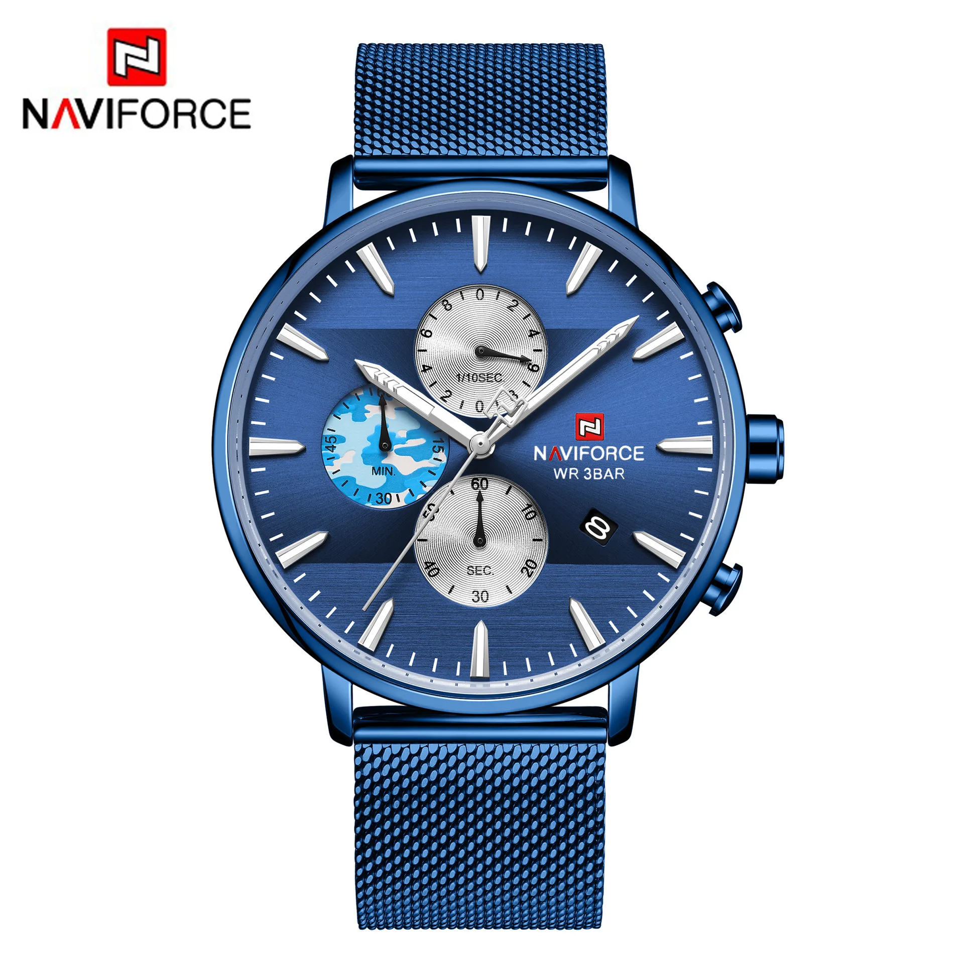 NAVIFORCE-Men-s-Stainless-Steel-Quartz-Watch-Men-Wateroof-Military ...