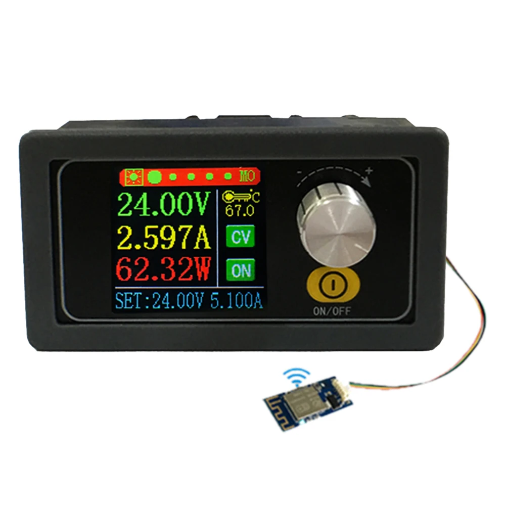 가변 전압 조정기, 스텝 업 다운 모듈, XYS3580, XYS3580W DC 벅 부스트 컨버터, 4.4 인치 LCD CC CV, 0.6-36V, 5A 볼트, 80W