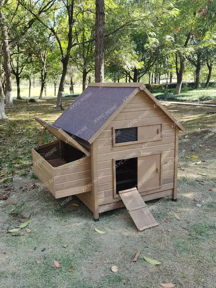 Chicken Coop Household Wooden Pigeon Nest Anti-Corrosion Chicken House Kindergarten Rabbit Cage Pet Rabbit Nest House