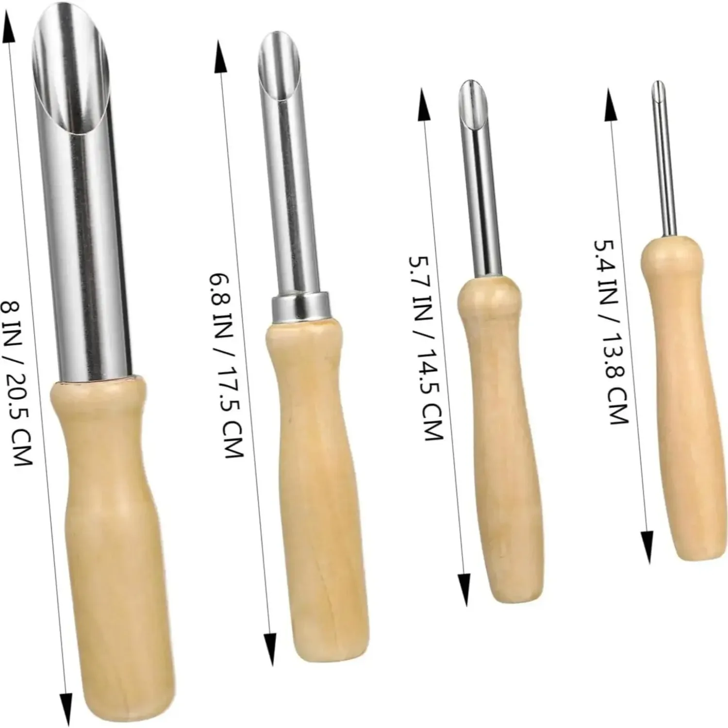 Essential Kit di attrezzi per ceramica in legno da 4 pezzi - Set di scultura, marcatura e taglio di precisione per modellare l'argilla e arte ceramica - immagine 2