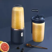 Petit mixeur-presse-agrumes multifonctionnel portable à chargement USB, mini-gobelet à jus électrique domestique pour usage quotidien des étudiants, extracteur de jus personnel, mixeur à smoothies pour les déplacements, les voyages en plein air et la cuisine à domicile 5