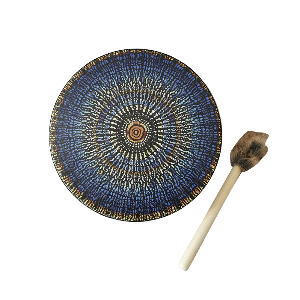 Alchemical Moon Drum Handmade Crafts Decoration Drum Desktop Ornament Sound Healing Tool for Spiritual Music Meditation