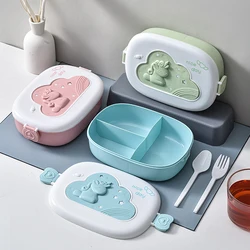 Cute Lunch Box for Kids Compartments Microwae Bento Lunchbox Children Kid School Outdoor Camping Picnic Food Container Portable