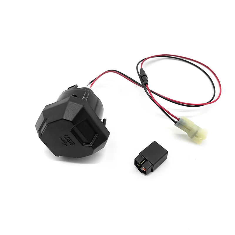 USB Charger Motorcycle Camera Cellphone USB Fast Charger with Relay Versys650 For Kawasaki Versys 650
