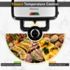 Waffle Makers, 3-in-1 Waffle Iron Panini Press Sandwich Maker with Removable Plates, 5-gears Temperature Control Non Stick 3