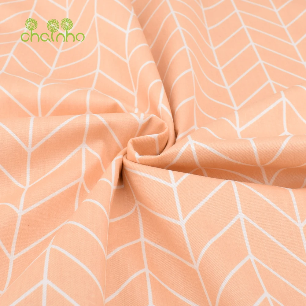 Chainho,Printed Twill Weave Cotton Fabric,DIY Sewing Quilting Material,Patchwork Cloth,6 Designs Cartoon Series,2 Sizes,15C335